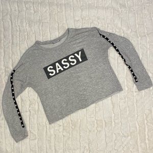 Crop Top with Pearl Trimming